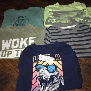 5pc boys t-shirt bundle size 4T
